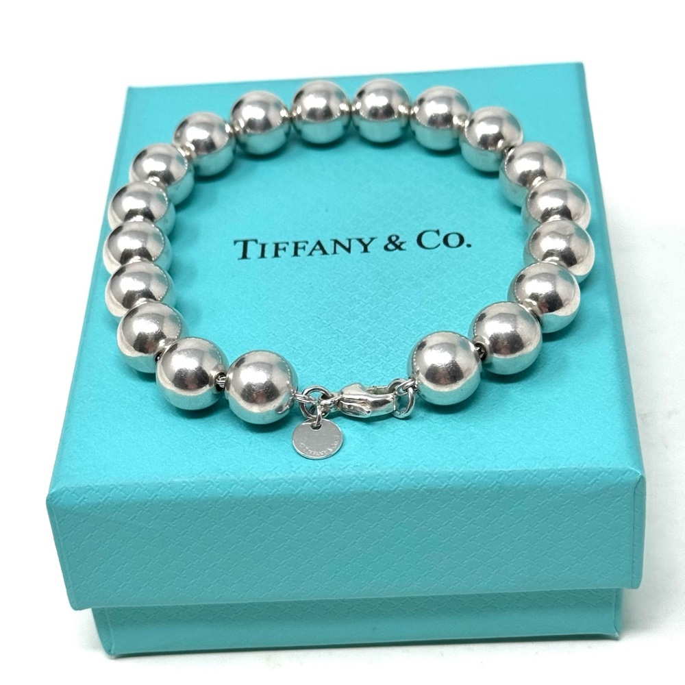 Authentic Tiffany & Co. Ball Beaded 10mm Bracelet.
